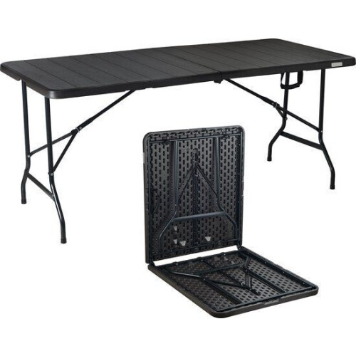 Novitaa FT170DB - Inklapbare Tafel - 170 x 74 cm - 4-6 Personen - Donker bruin