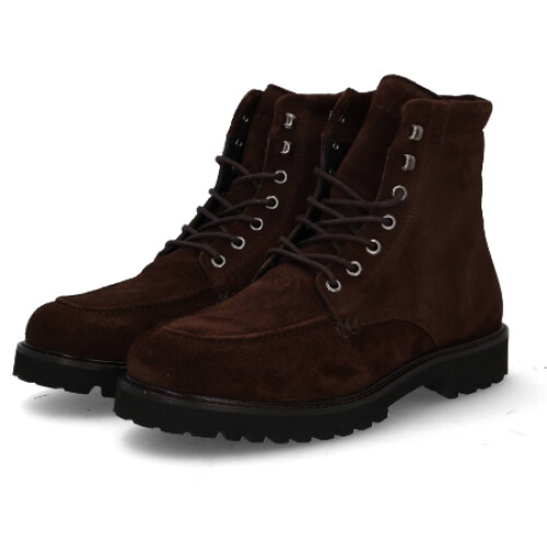 Nubikk Ethan Harvey - Boots - Suède - Donkerbruin - Maat 44 Tweedehands