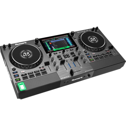 Numark Mixstream Pro Go - Standalone DJ-controller met batterij en luidsprekers - Wi-Fi en touchscreen - Zwart (2023) Tweedehands