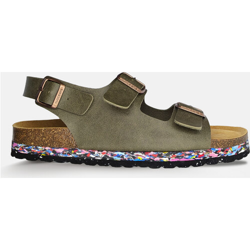Nuoceans mannen vegan Sandalen Met Hielband Mossy Kakigroen Tweedehands