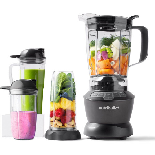 Nutribullet Combo - Power Blender - 1200 Watt - 11-delig - Donker Grijs Tweedehands