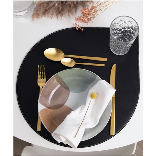 nuuwai unisex vegan Placemat Ronia Night Black - Set Van 4 Tweedehands