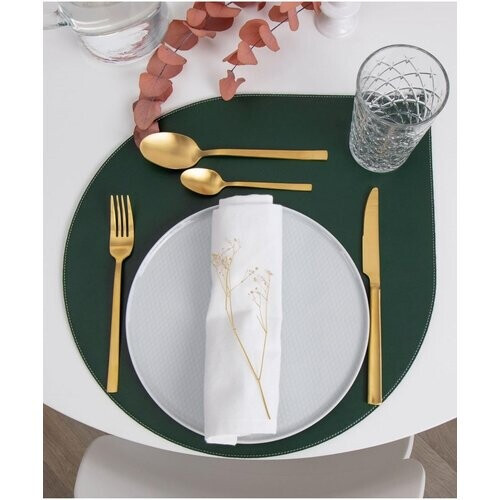 nuuwai unisex vegan Placemat Ronia Smaragdgroen - Set Van 4 Tweedehands