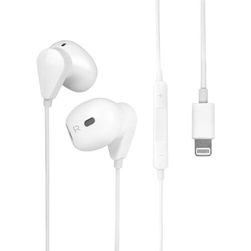 Nuvance - Oortjes met Draad - Geschikt voor Lightning - In-Ear Oordopjes met Draad - Oortjes met Draad en Microfoon - Wit Tweedehands