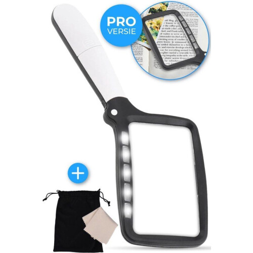 Nuvance - Vergrootglas met Verlichting - Loep - Vergrootspiegel - Loeplamp met Led Verlichting - Tweedehands