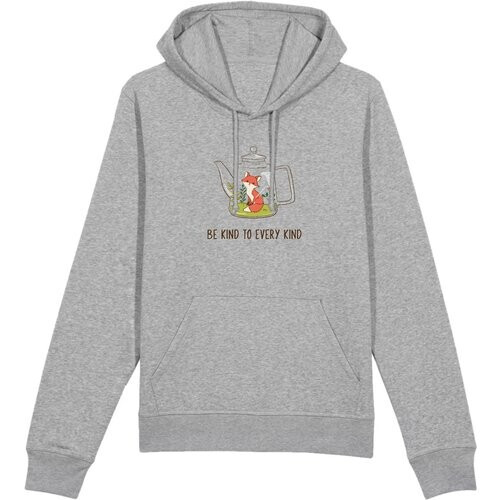 Oat Milk Club dames vegan Hoodie Be Kind Grijs Tweedehands