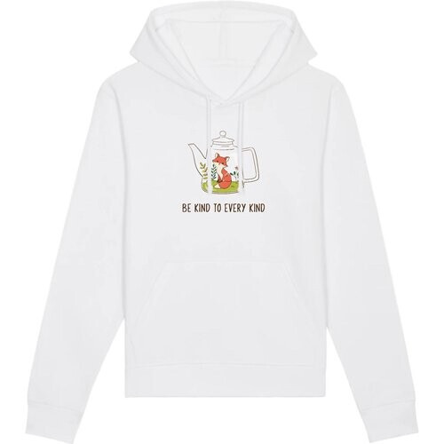 Oat Milk Club dames vegan Hoodie Be Kind Wit Tweedehands