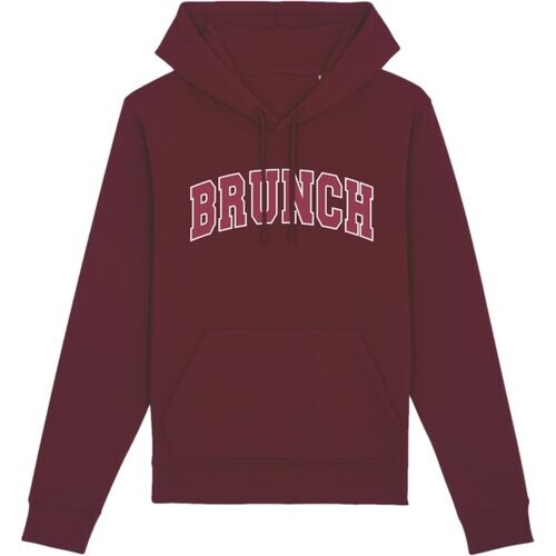 Oat Milk Club dames vegan Hoodie Brunch Bordeauxrood Tweedehands