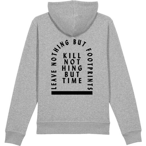 Oat Milk Club dames vegan Hoodie Kill Nothing But Time Grijs Tweedehands