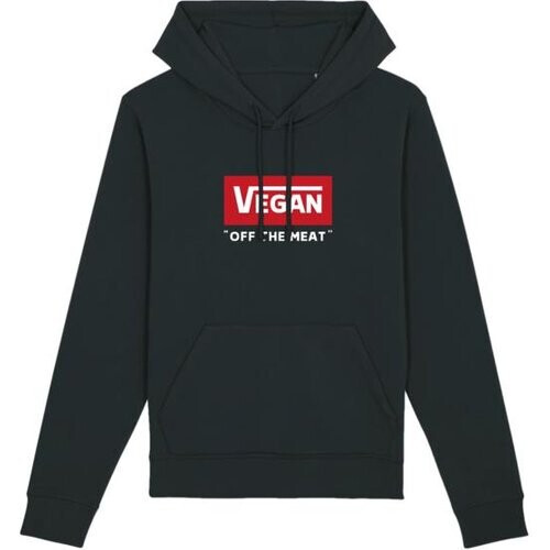 Oat Milk Club dames vegan Hoodie Off The Meat Zwart Tweedehands