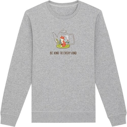 Oat Milk Club dames vegan Sweatshirt Be Kind To Every Kind Grijs Tweedehands