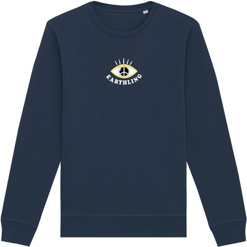 Oat Milk Club dames vegan Sweatshirt Earthling Navy Tweedehands