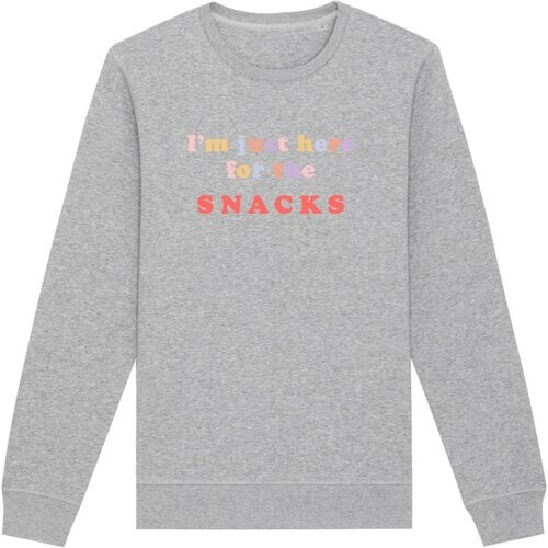 Oat Milk Club dames vegan Sweatshirt Just Here For The Snacks Grijs Tweedehands