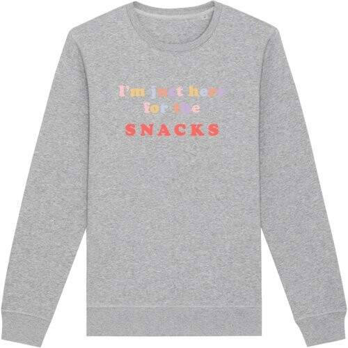 Oat Milk Club dames vegan Sweatshirt Just Here For The Snacks Grijs Tweedehands