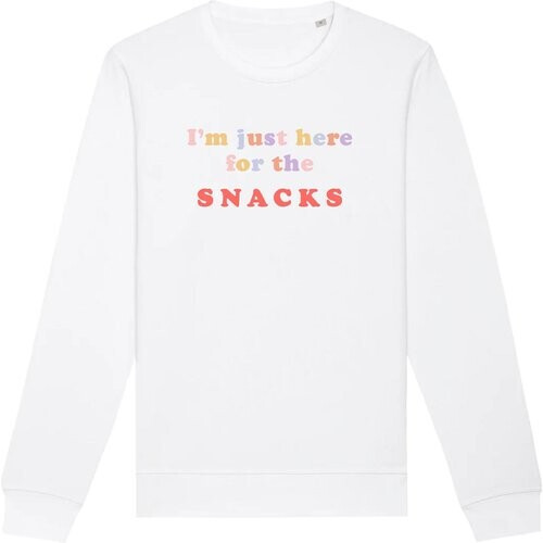 Oat Milk Club dames vegan Sweatshirt Just Here For The Snacks Wit Tweedehands