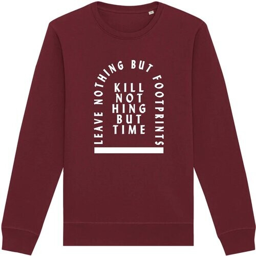 Oat Milk Club dames vegan Sweatshirt Kill Nothing But Time Bordeaux Tweedehands