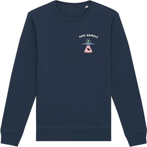 Oat Milk Club dames vegan Sweatshirt Save Animals Navy Tweedehands