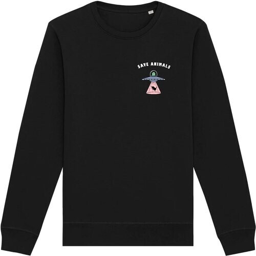 Oat Milk Club dames vegan Sweatshirt Save Animals Zwart Tweedehands