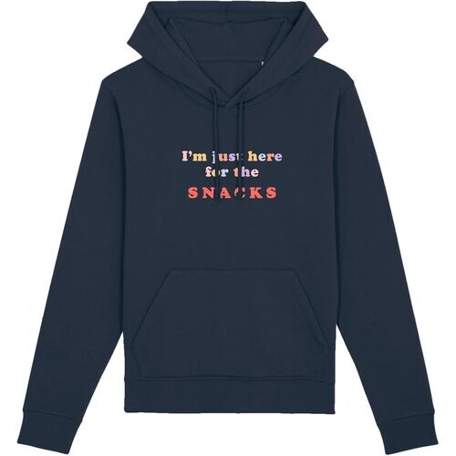 Oat Milk Club dames vegan Unisex Hoodie Snacks - Navy Tweedehands