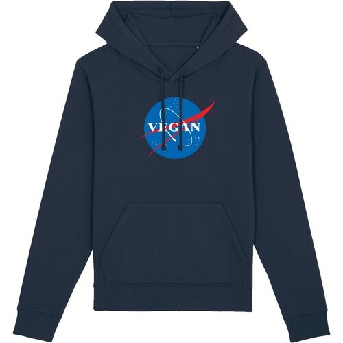 Oat Milk Club dames vegan Vegan Nasa - Biologisch Katoen Hoodie Navy Tweedehands