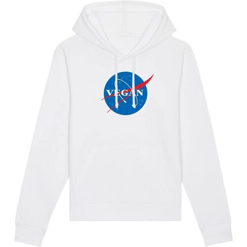 Oat Milk Club dames vegan Vegan Nasa - Biologisch Katoen Hoodie Wit Tweedehands