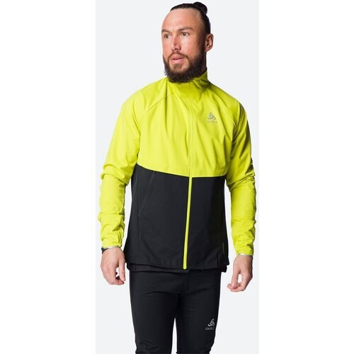 Odlo Jacket Zeroweight Pro Warm Geel/Zwart Tweedehands