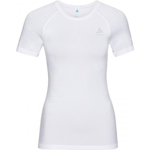 Odlo Performance Light - Dames Sportshirt Korte Mouw Ronde Hals - White - Maat S Tweedehands