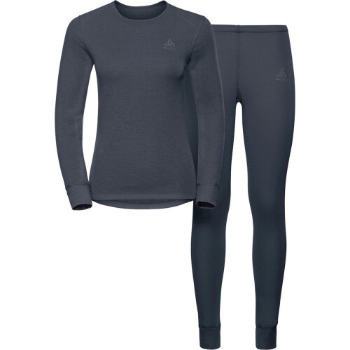 ODLO Set Active Warm - Thermokledingset Dames - Antibacterieel - Grijs Tweedehands