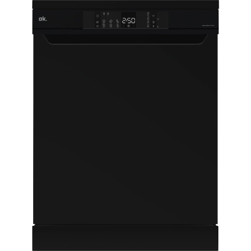 OK. ODW6061DFSB - Vrijstaande Vaatwasser - 12 couverts 49 dB - Zwart