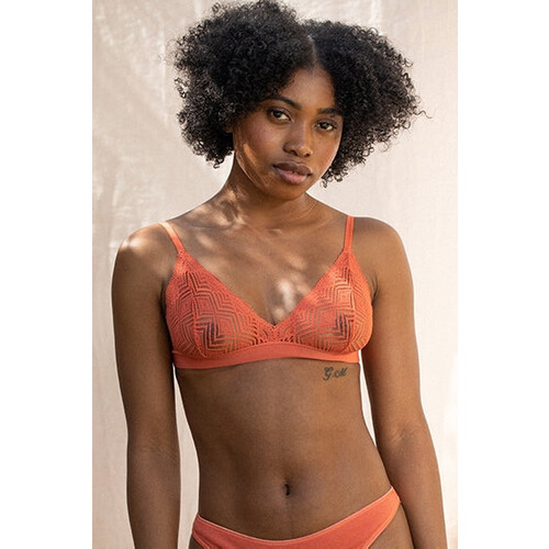 Olly Lingerie dames vegan Bralette Dawa Terracotta Oranje Tweedehands