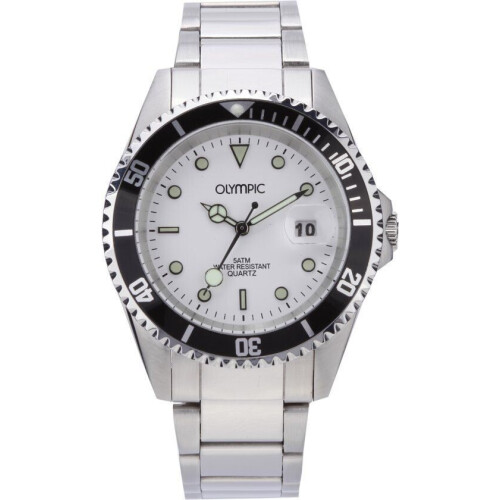 Olympic OL89HSS008 - Polshorloge - Staal - Zilverkleurig - 39,5 mm Tweedehands