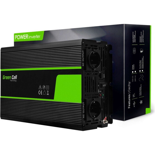 Omvormer 24V Naar 230V 1500W Zuivere Sinusgolf.