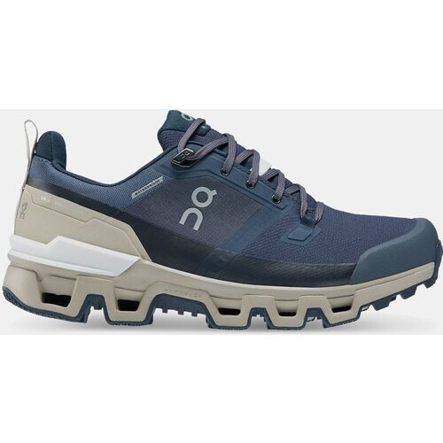 On Running Cloudwander Waterproof Schoen Dames Donkerblauw/Beige Tweedehands