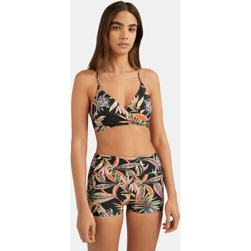 O'Neill M&M Baay Top Bikinitop Zwart/Ass. Bloem Tweedehands