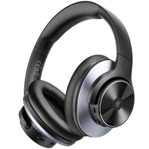 OneOdio A10 - Over-Ear Bluetooth Koptelefoon - Hybrid ANC 35dB - Zwart/Paars