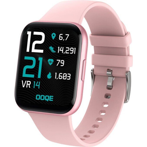 OOQE WATCH PRO 6 - Smartwatch - Gezondheidsanalyse GPS Music Control - Roze Tweedehands