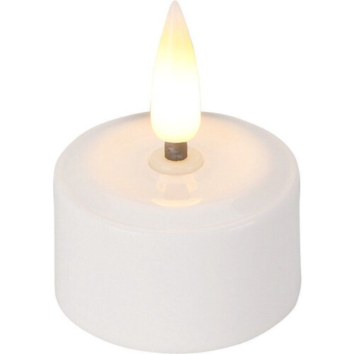 Oplaadbare Theelichtjes LED Ø4cm - 4 stuks - uitbreidingsset zonder oplader