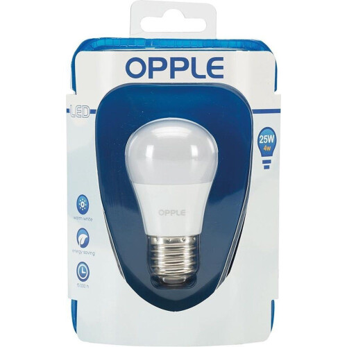 OPPLE Lighting EcoMax - LED-lamp E27 4 W 250 lm 2700 K - Compact ontwerp