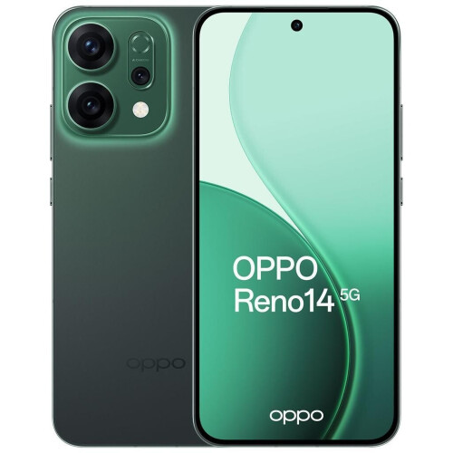 Oppo Reno14 - Groen - 256 GB - Fysieke simkaart + eSIM Tweedehands