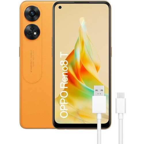 Oppo Reno8T - Smartphone - 128 GB - 6,43" - Oranje