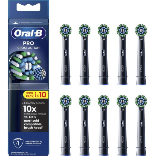 Oral-B Cross Action Zwart (10 stuks)