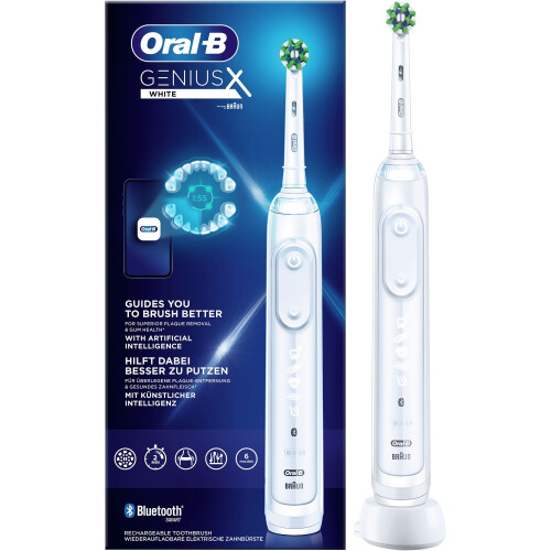 Oral-B Genius X - Elektrische tandenborstel - AI poetsanalyse - Wit