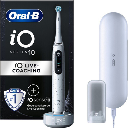 Oral-B iO 10 - Elektrische Tandenborstel - 100% meer tandplakverwijdering - Wit Tweedehands