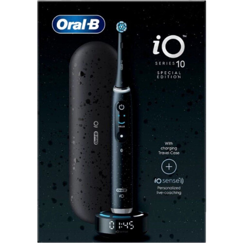 Oral-B iO 10 - Elektrische Tandenborstel - Slimme iO Sense Oplader - Cosmic Zwart