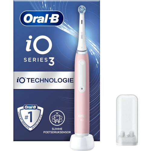 Oral-B iO 3N - Elektrische Tandenborstel - Poetsdruksensor - Roze Tweedehands