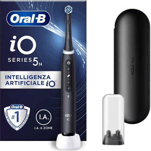 Oral-B iO 5 - Elektrische tandenborstel - A.I. Poetsherkenning - Zwart Tweedehands