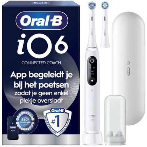 Oral-B iO 6N - Elektrische Tandenborstel - 5 Poetsstanden - Wit