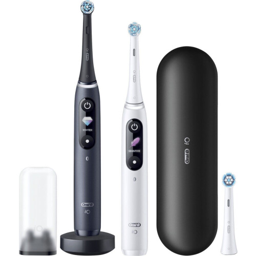 Oral-B iO 8 - Wit En Zwart - Elektrische Tandenborstels - Duopack Tweedehands