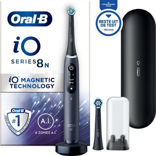 Oral-B iO 8N - Elektrische Tandenborstel - 6 Poetsstanden - Zwart Tweedehands