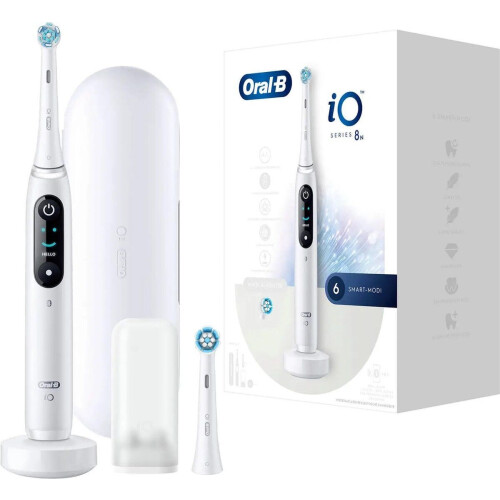 Oral-B iO 8N - Volwassenen Vibrerende Tandenborstel - AI-herkenning - Wit Tweedehands